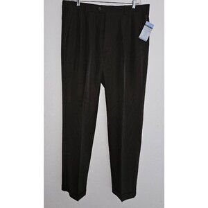 NEW Geoffrey Beene Brown Dress Pants Men's W40 L32 Wrinkle Resistant